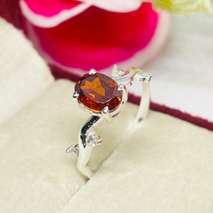 CZ Zircon Ring, Oval Cut Ring, 925 Sterling Silver, High Quality Stone, Cluster Ring, Antique Ring, Purpose Ring, Wedding Ring, Gift Her