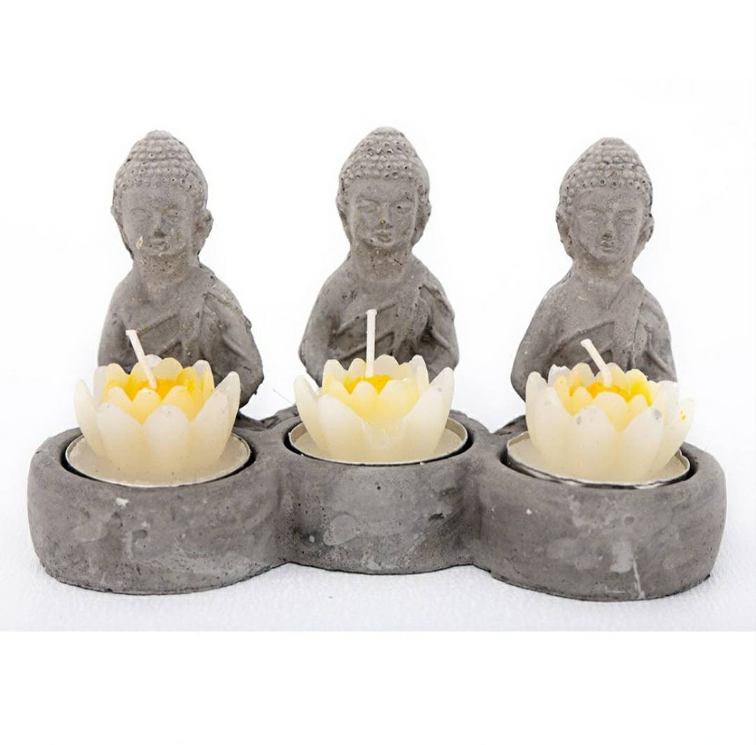 Buddha & Lotus Tealight Candle Holder Etsy