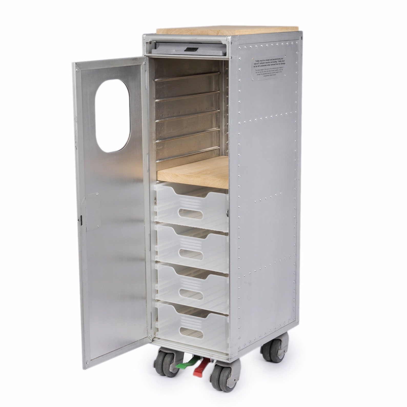 Aircraft Trolley Airline Bar Cart Airplane Original With Window