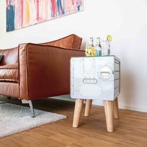 Flugzeug Couchtisch Beistelltisch Container Woody Bord Box Kaffeetisch Flugzeug Original Airline Flugzeugmöbel Kaffeetisch Luftfahrt