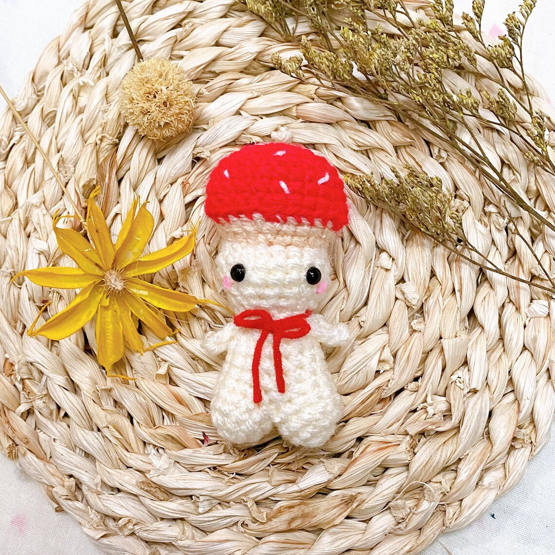 Crochet Poppable Mushroom Pattern/ Digital Download File Etsy