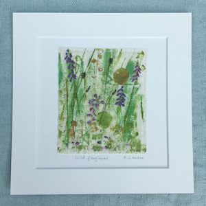 Wild Foxgloves/ Foxgloves print/ Embroidered foxgloves/ Stitched flowers/ Floral Art/ Garden Art/ Embroidered flowers/ Nature inspired/ Gift