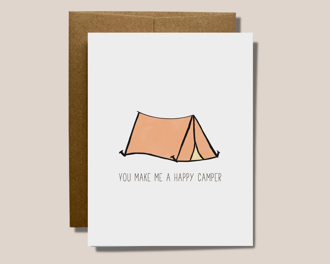 Happy Camper Card Sweet Heartfelt Camping picture