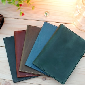 Cubierta de pasaporte de cuero, estuche de pasaporte personalizado, titular de pasaporte personalizado para hombres y mujeres, regalos con monogramas