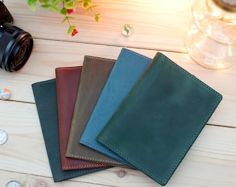 Passport Cover Leather, Custom Passport Case, Personalized Passport Holder for Men and Women, Monogrammed Gifts