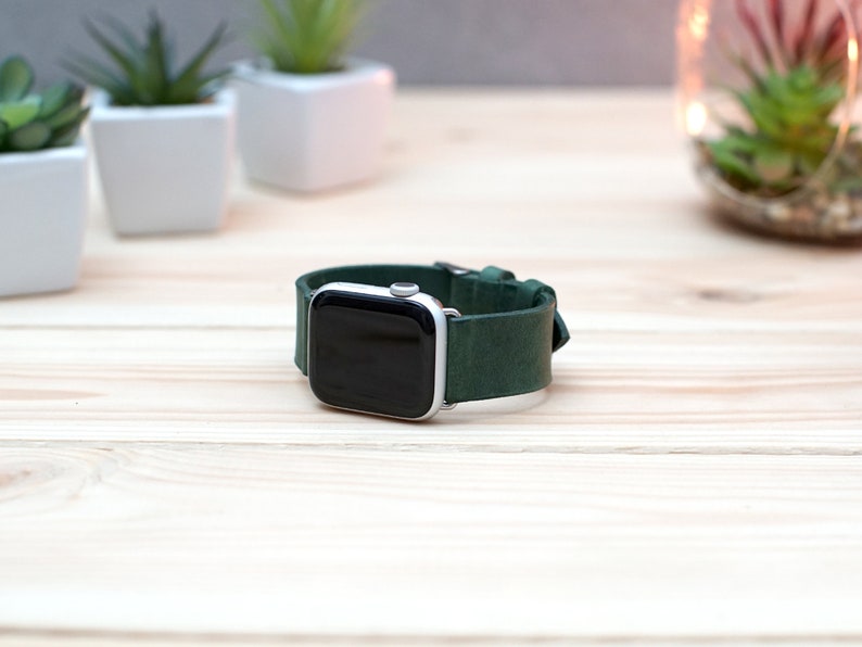 Leather Apple Watch Band Personalized iWatch Band for Series Etsy