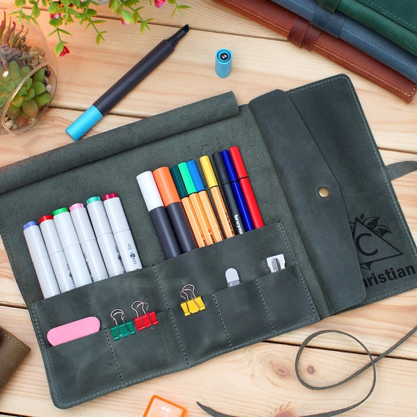 Roll up Pencil Case Etsy