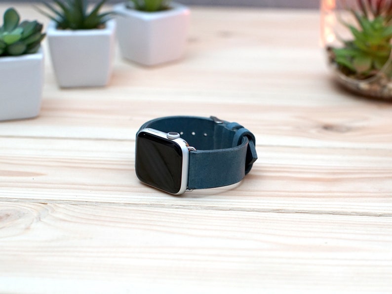 Leather Apple Watch Band Personalized iWatch Band for Series Etsy