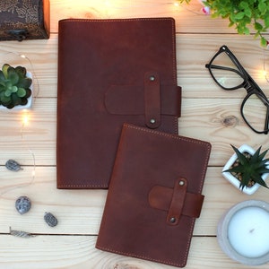 Genuine Leather Journal 5 Color Options, Refillable Leather Notebook A5 A6, Personalized Travelers Notebook, Custom Wedding Gift