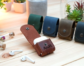 Personalized Leather AirPod Case, Custom Airpods Case, Leather Airpod Case Cover, Personalised Apple Airpod Pro Case, Earpods Accessories