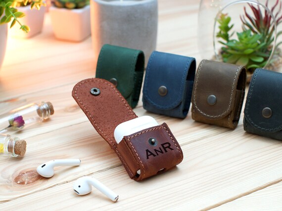 Personalized Leather AirPod Case, Custom Airpods Case, Leather Airpod Case Cover, Personalised Apple Airpod Pro Case, Earpods Accessories