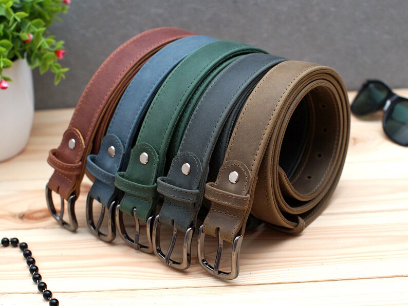 personalized leather belt