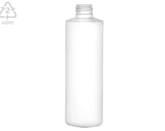 25 bottles of 8 Oz , 24/410 Finish, White, Bottles, HDPE, Cylinder Round, made in Canada