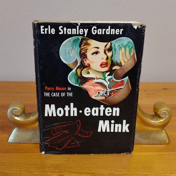 Erle Stanley Gardner Perry Mason The Case of the Moth-Eaten Mink, The Detective Club Book, Grosset & Dunlap, 1952, HC/DJ, vintage mystery