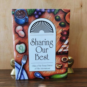 Vintage Community Cookbook, Sharing Our Best, Favorite Recipes Clubs of Texas District of Pilot International, 3-ring binder, special gift