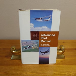 Advanced Pilot Manual Jeppesen Sanderson, 1981, HC/DJ, pilot training, home study course, textbook and reference guide, illustrated