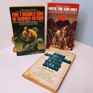 Curated Book Lot 3 Science Fiction Science Vintage Paperback Books, Robert Jastrow, Isaac Asimov, Eric Norman, outer space, universe, sci-fi