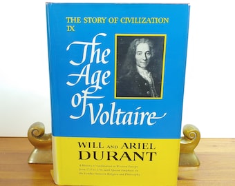 The Age of Voltaire The Story of Civilization IX Will & Ariel Durant 1965 5th printing, Western Europe History, vintage nonfiction book