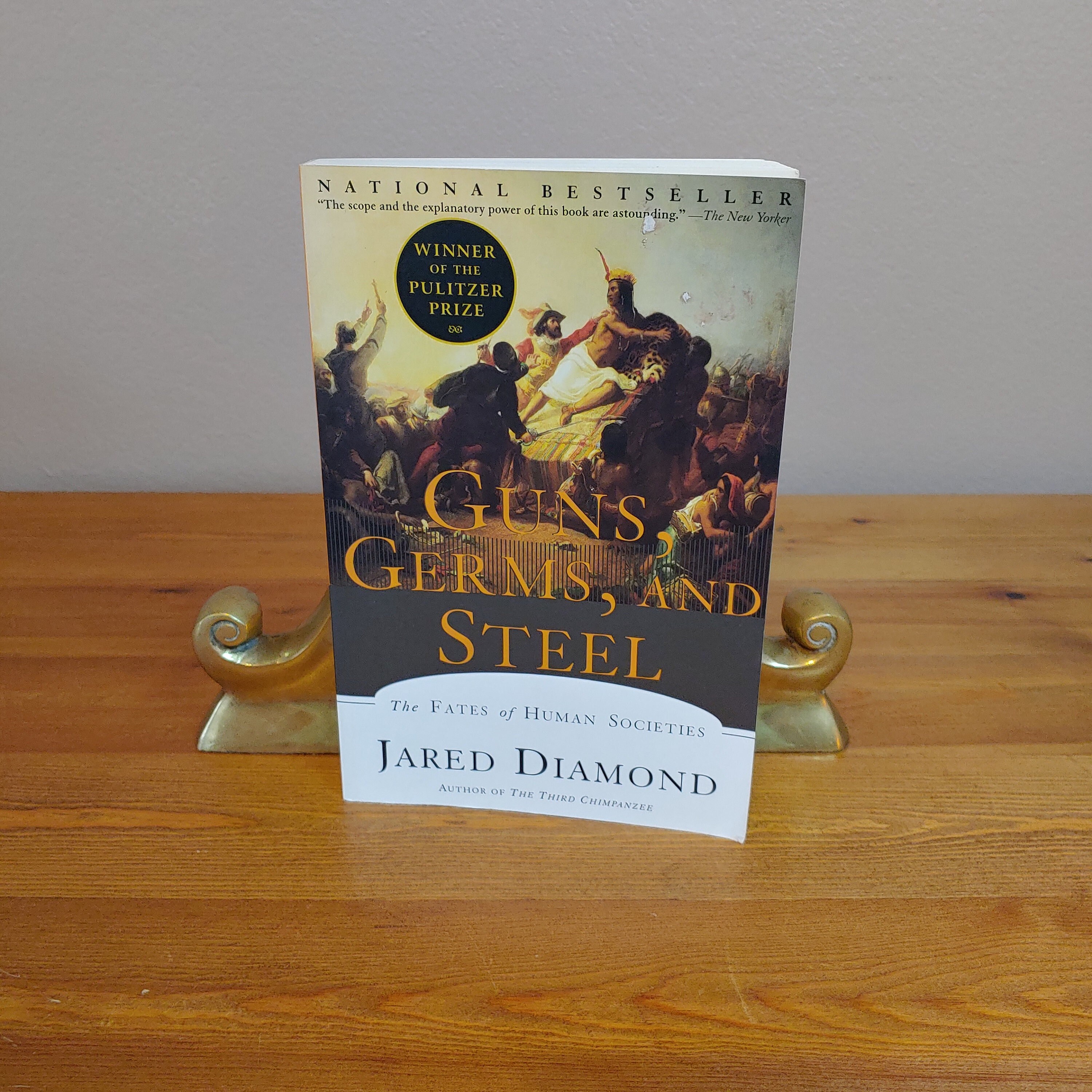 Guns Germs and Steel the Fate of Human Society, Jared Diamond, 1st