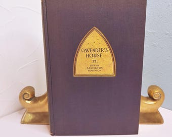 Cavender's House, Edwin Arlington Robinson, 4th printing, 1929, The Macmillan Co., small decorative vintage hardcover book, narrative poem