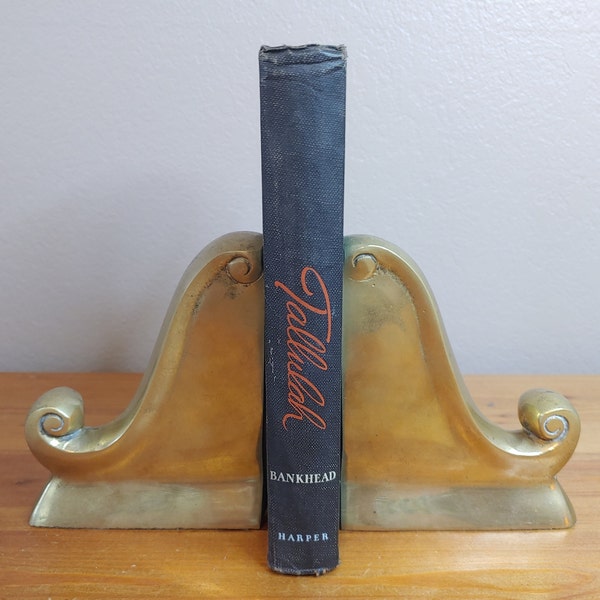 Tallulah Bankhead, Tallulah - My Autobiography, 1952 Harper Brothers, BOMC, hardcover, vintage Hollywood Movie Star life story book, memoir