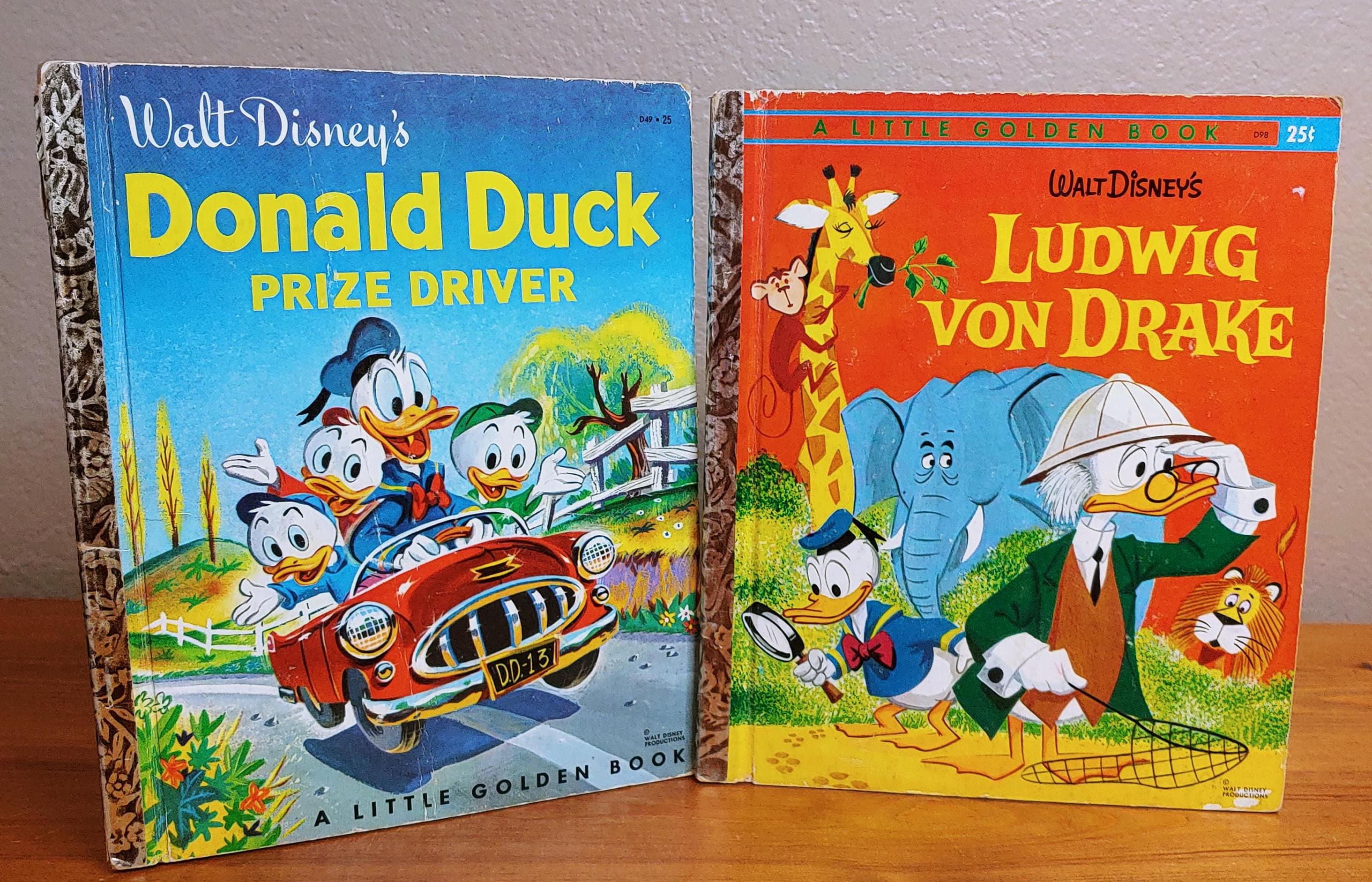 A Little Golden Book, Lot of 2 Vintage Walt Disney's Books, Ludwig A Little Golden Book, Lot of 2 Vintage Walt Disney's Books, Ludwig