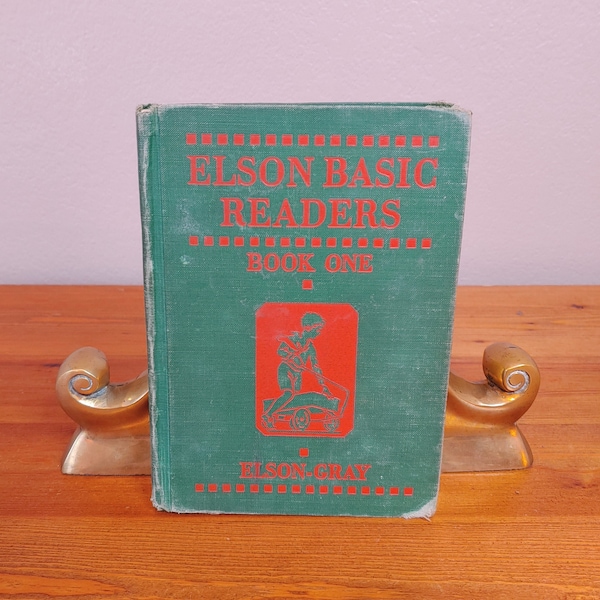 The Elson Basic Readers Book One Life Reading Service, 1930, Elson, Gray, Scott Foresman & Co., vintage elementary school textbook