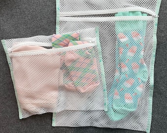 Mesh Laundry Bag Machine Washable Net Wash Bags For Lingerie Bra Clothe Socks NZ 