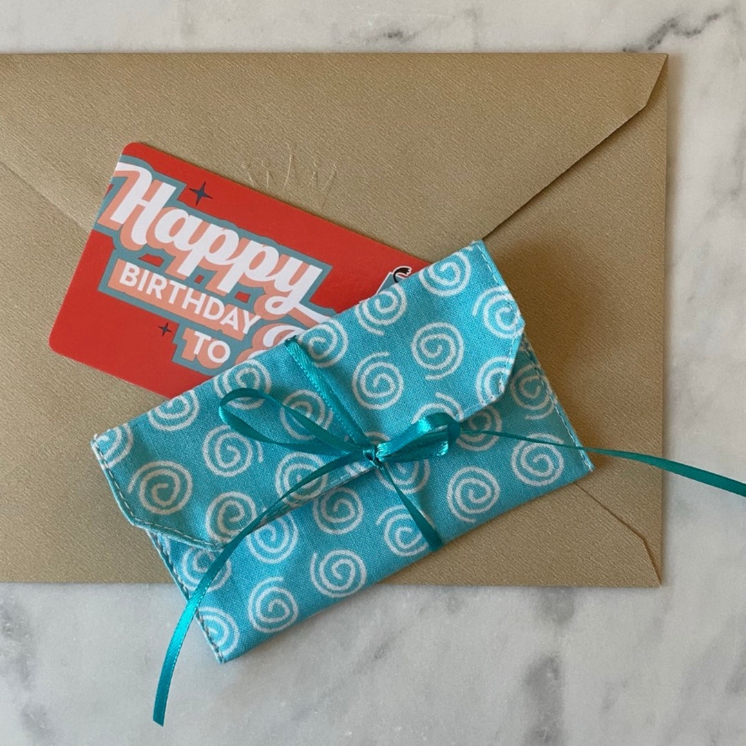 Gift Card Holder Set of 3 100 Cotton Fabric Envelope Etsy