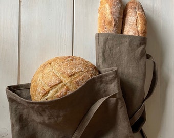 Linen Bread Bags | Reusable Bread Storage Bag