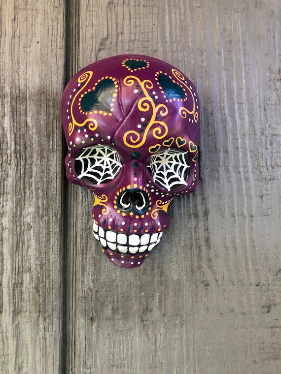 No.5206 Death Plastic 壁掛け ホラー デコ スカル ブルー No.5206 Death Plastic 壁掛け ホラー デコ スカル ブルー