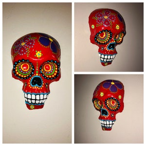 Mexican Calavera, Traditional Mexican Floral Design, Sugar Skull Gifts, Day of the Dead, Dia de los Muertos Decor, Sugar Skull Wall Art