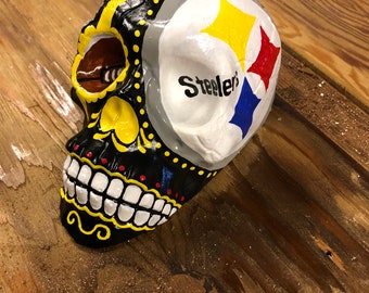 Steelers Sugar Skull - Etsy