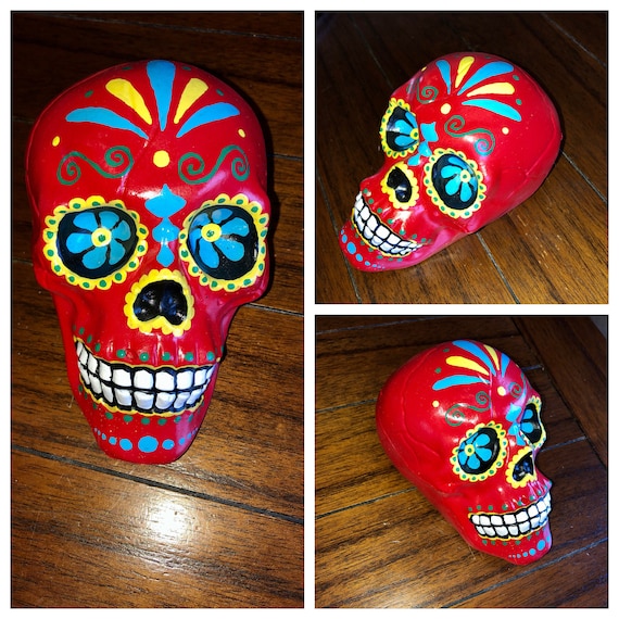 Day Of The Dead Skeleton Wallet - Sugar Skull Rose Design, Long PU Leather Zippered Purse For Women & Teens