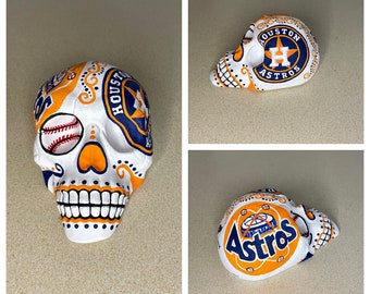 Houston Astros T Shirt Baseball Sugar Skull Dia De Los Muertos Vintage Men  Gift