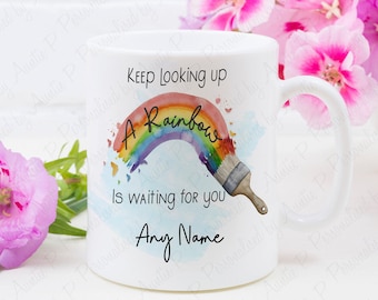 Personalised Rainbow Mug | Inspirational Mug | Rainbow Gift |  Coffee Mug | Any Name