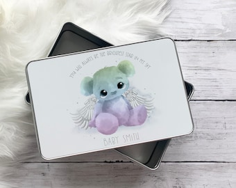 Personalised Keepsake Box, Memorial Gift, Personalised Tin,Loss Gift, Stillborn, Miscarriage