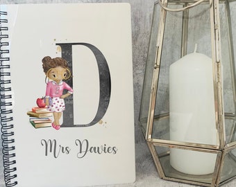 Personalised Female Teacher Appreciation Gift | End Of Term | Thank You Gift | Teacher Gift | Personalised Notebook | Best Teacher Gift