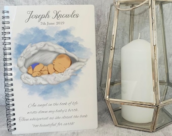 Personalised Baby Keepsake Book, Letters To Heaven, Memorial Gift, Personalised Book, Infant Baby Loss Gift, Stillborn, Miscarriage Diary