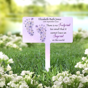 Rectángulo acrílico personalizado Memorial Grave Marker, Estaca de memoria personalizada, en memoria amorosa, marcador de tumba de memoria