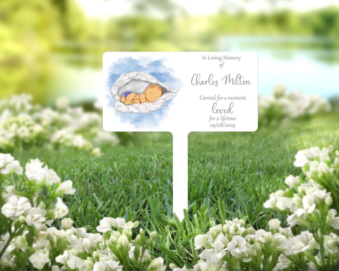 Personalised Grave Marker, Baby Memorial, Grave Decoration, Remembrance
