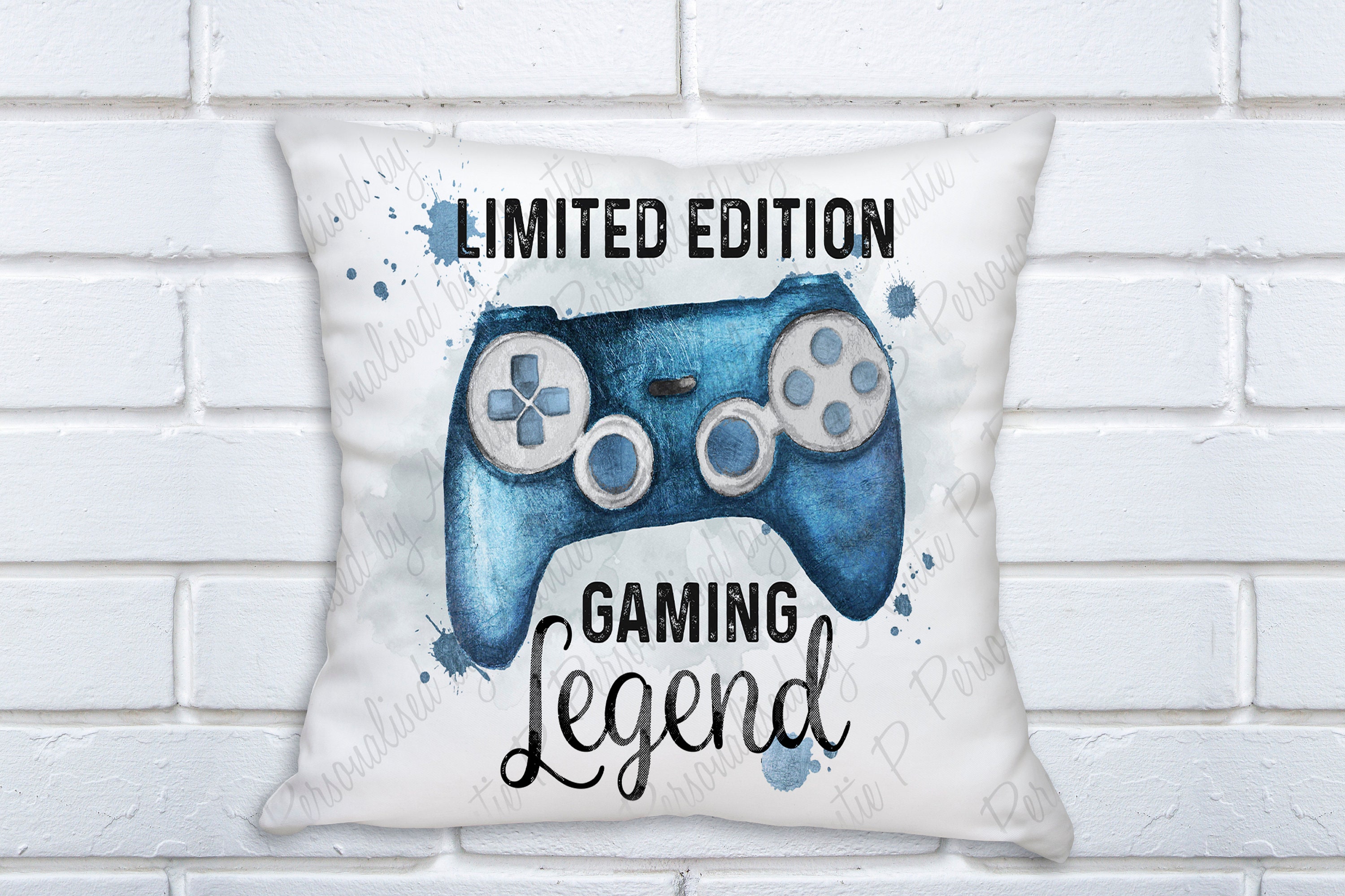 Gaming Pocket Cushion , Personalised Gaming Cushion , Controller Cushion ,  Playstation Xbox Inspired , Gamer Bedroom , Birthday Gaming Gift 