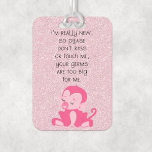 Don&#39;t touch signs/tag for baby stroller/pushchair/pram/car seat