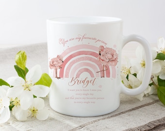 Taza de flamenco personalizada / Taza floral de animales / Regalo perfecto para los amantes de los flamencos / Taza de té de café / Cualquier nombre