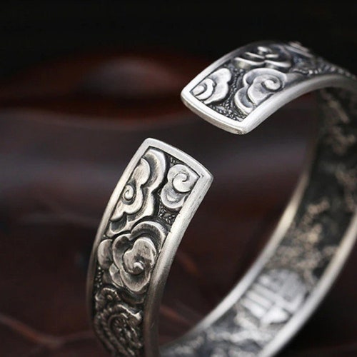 S999 Silver Dragon Phoenix wedding bless everlasting love talisman matrimonial bliss happiness life U133 shops