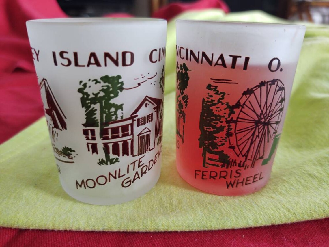 Verres souvenirs vintage à collectionner des années 1950 de Etsy