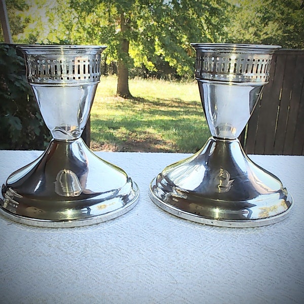 Silver Duchin Creations candle holders. Vintage Sterling Silver. Free shipping in the continental United States.