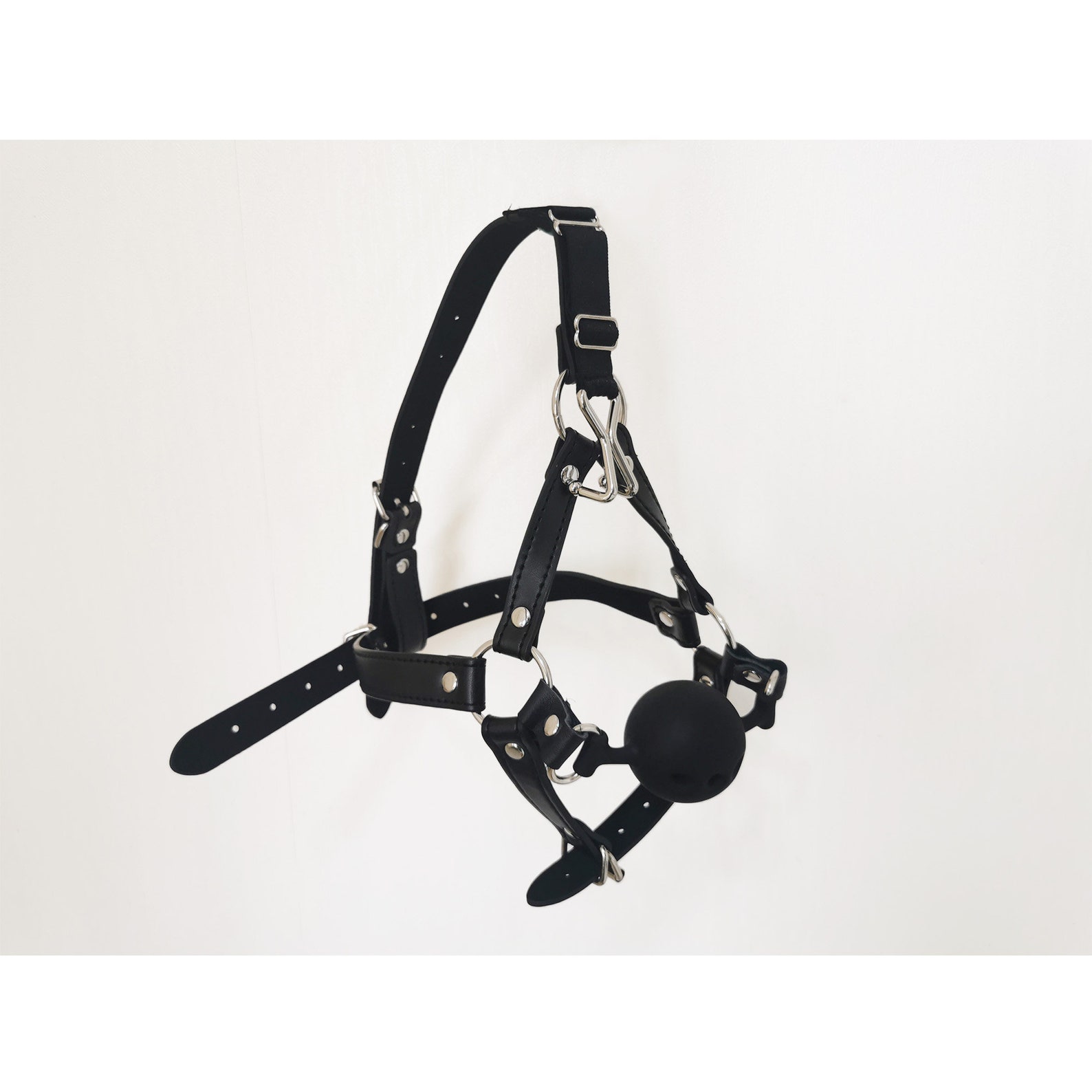 latex hood ball gag bondage