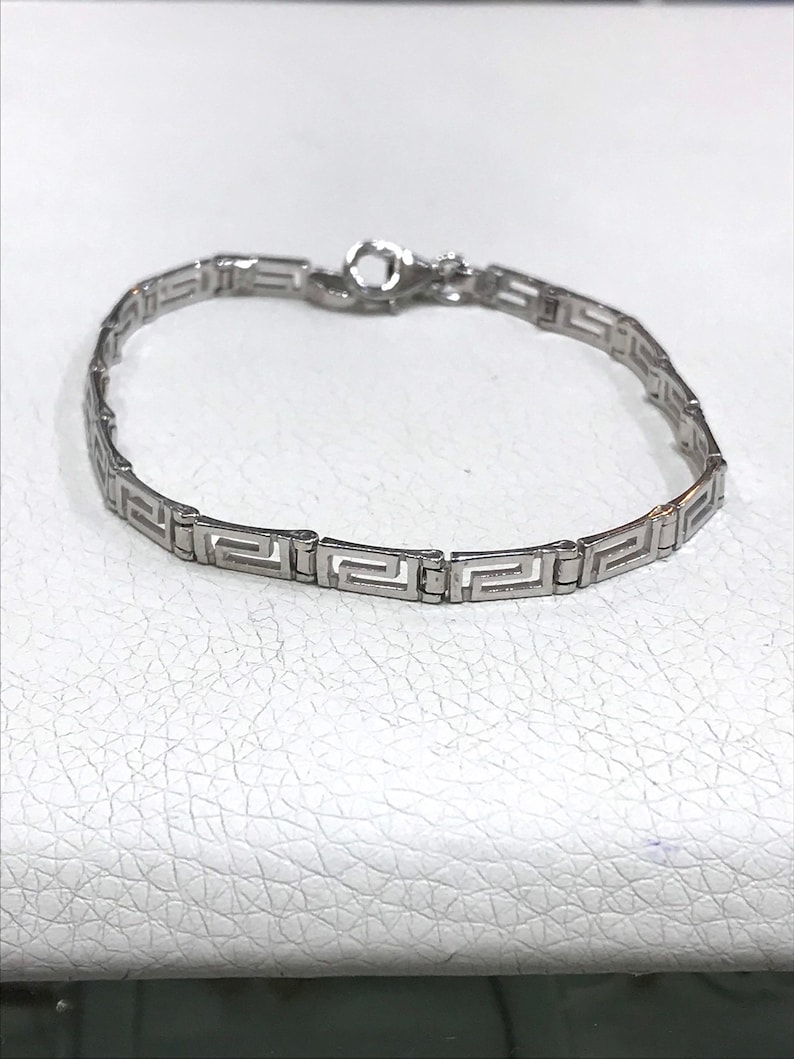 Greek design sterling silver bracelet