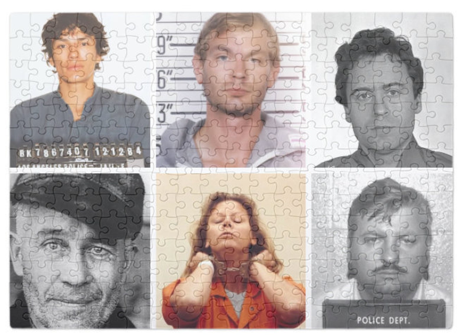 252 Piece Serial Killer Jigsaw Puzzle Richard Ramirez Aileen Etsy